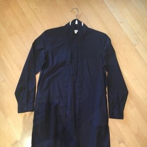 Blue, long women's dress